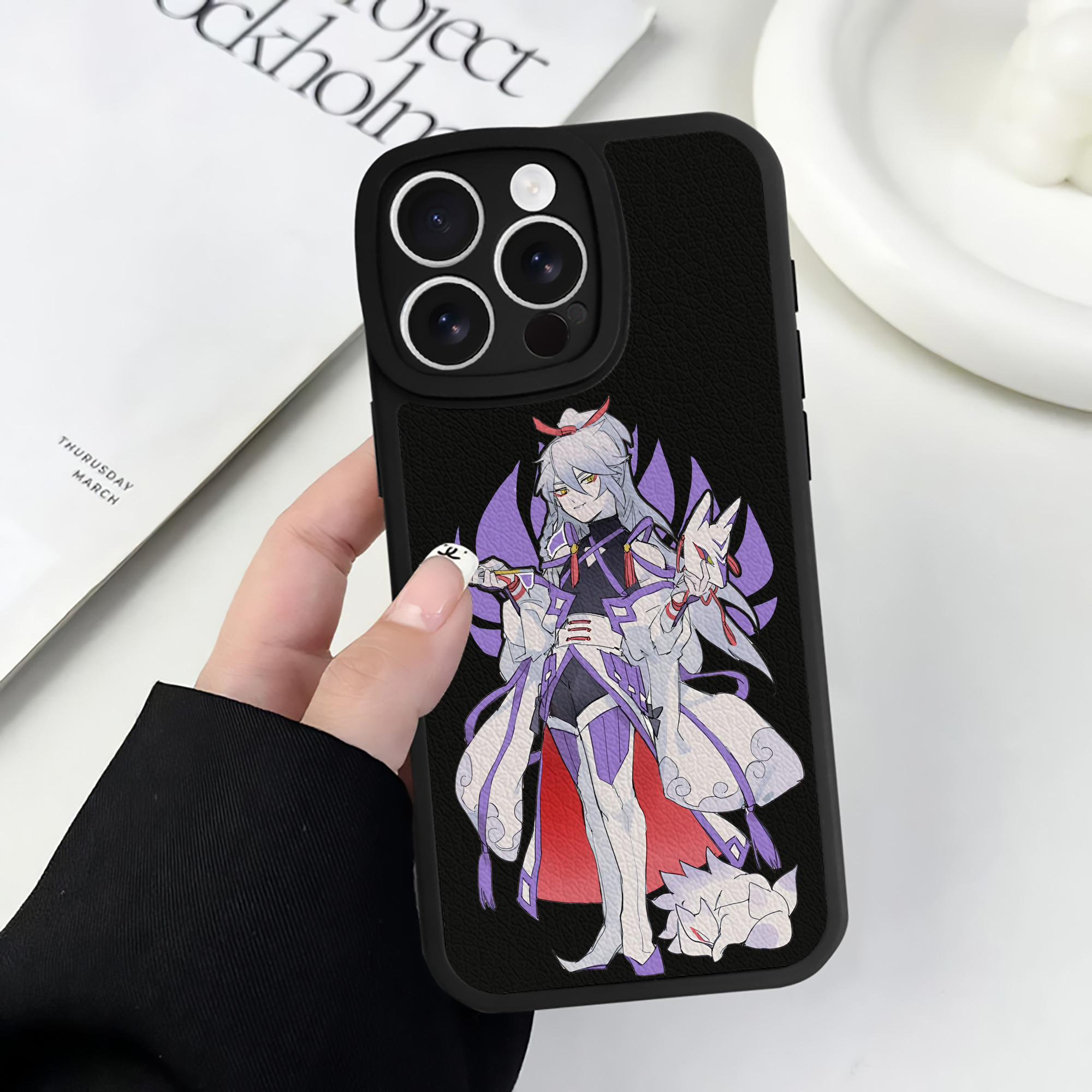 （画像用） 妖怪ウォッチ Yo-kai Watch 【iPhone 16シリーズ対応】シリコンスマホケース（レザー調） 材質：シリコン